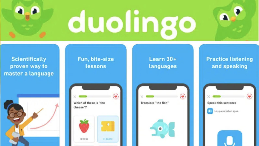 ứng dụng nhắc học từ vựng tiếng anh cho bé Duolingo