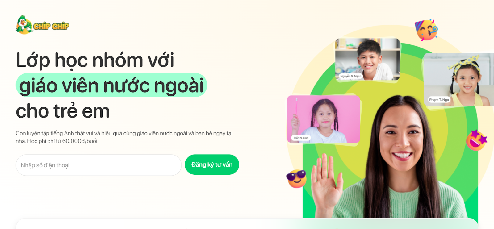 Khóa Học Tiếng Anh Cho Trẻ Em Online Tại Chip Chip