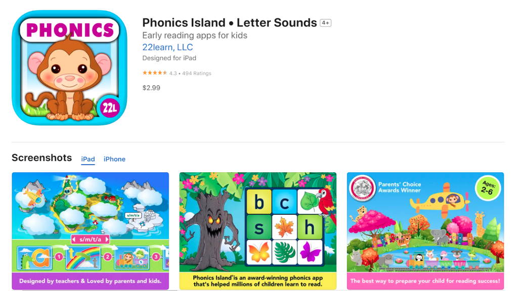 học tiếng anh online miễn phí cho bé phonics island