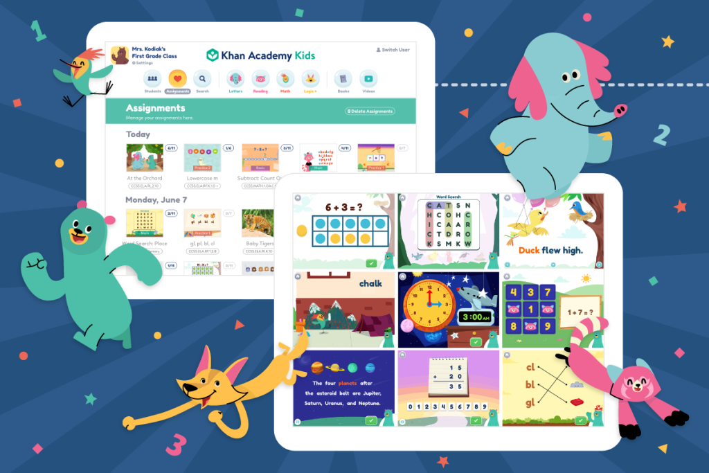 app Khan Academy Kids tiếng anh online miễn phí cho trẻ em