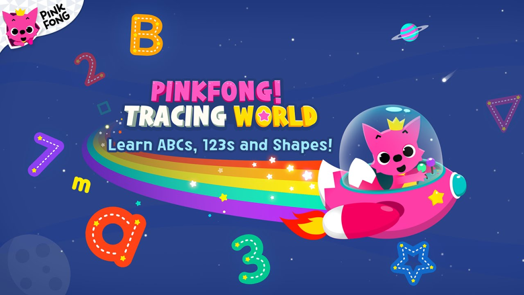 app Pinkfong Tracing World tiếng anh online miễn phí cho trẻ em