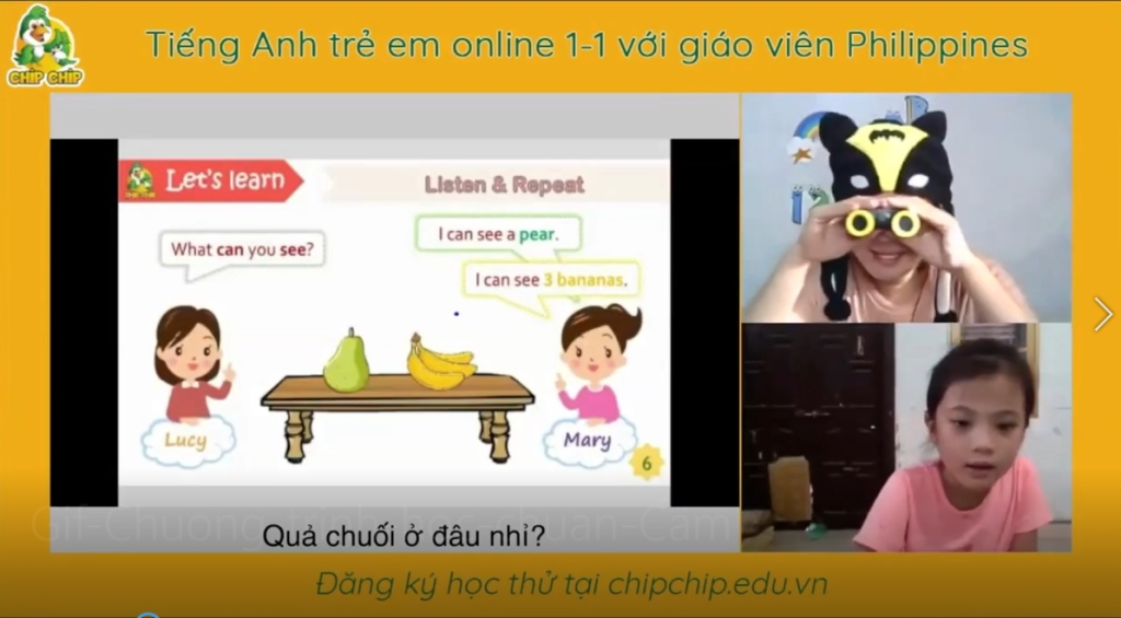 Chip Chip - nền tảng tiếng Anh cho bé học trực tuyến với giáo viên nước ngoài chuẩn 5 sao