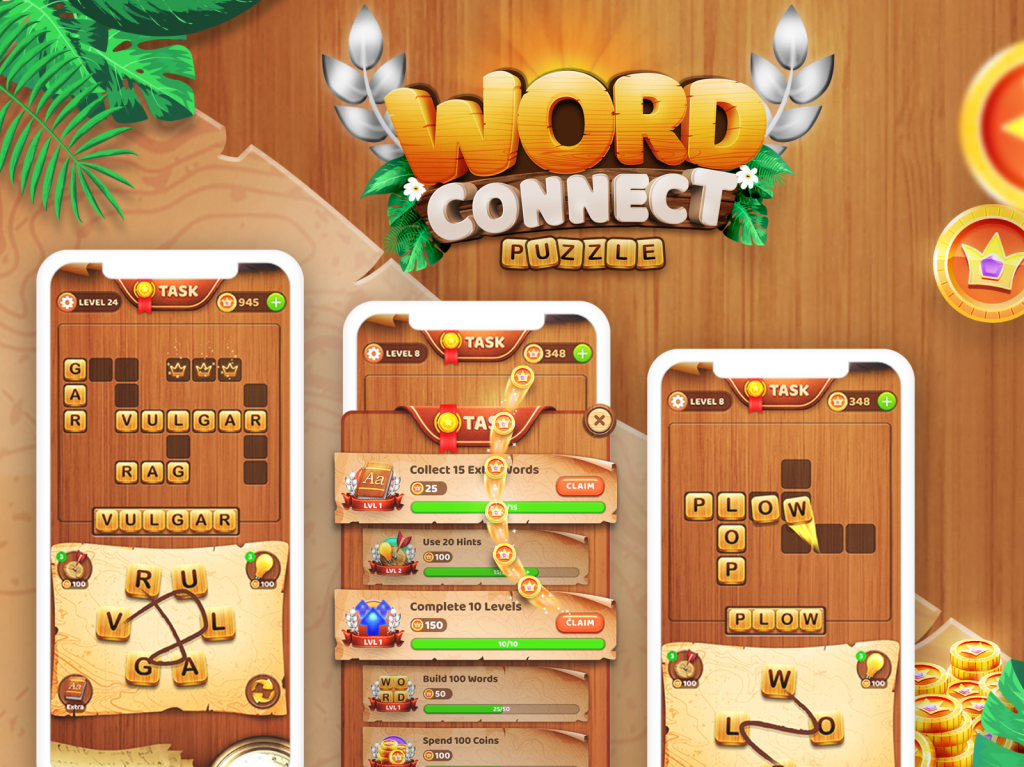 Bé học từ vựng với game Word Connect