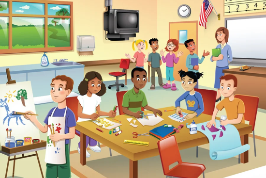 Hướng Dẫn Chi Tiết Bé Miêu Tả Tranh Bằng Tiếng Anh