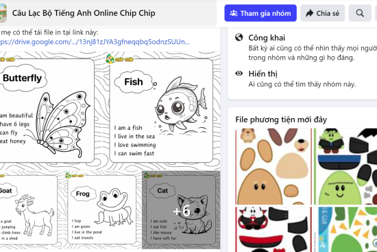 Câu Lạc Bộ Tiếng Anh Trẻ Em Miễn Phí Chip Chip: Luyện Phát Âm Chuẩn, Con Tự Tin Giao Tiếp