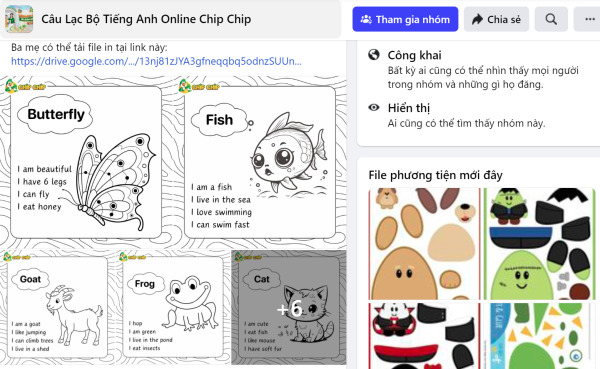 Câu Lạc Bộ Tiếng Anh Trẻ Em Miễn Phí Chip Chip: Luyện Phát Âm Chuẩn, Con Tự Tin Giao Tiếp