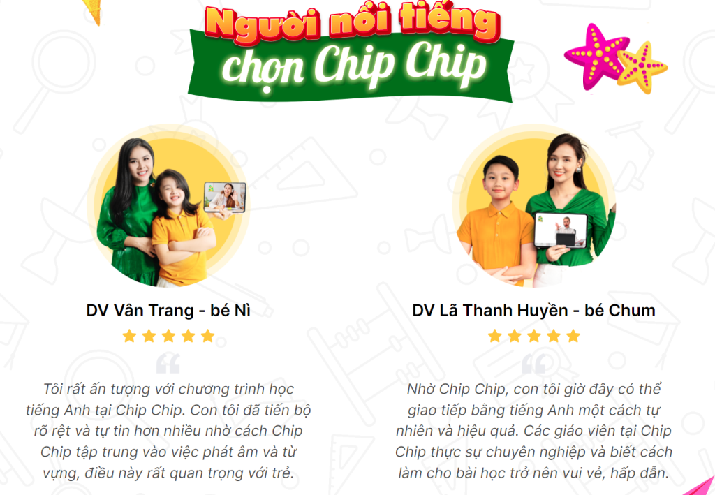 Người nổi tiếng nói gì về Chip Chip?