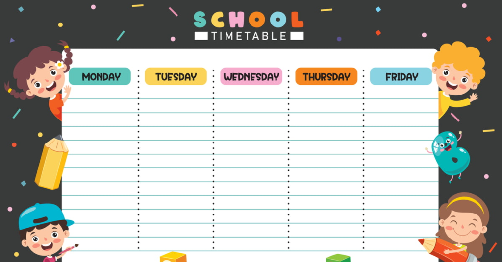 Xây dựng lịch học hàng tuần cho bé linh hoạt, phù hợp