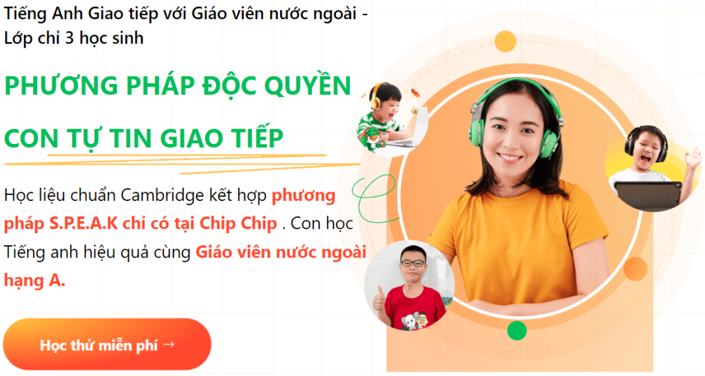 Lớp học nhóm trực tuyến cùng giáo viên nước ngoài giúp các bé nhỏ yêu thích tiếng Anh từ đầu