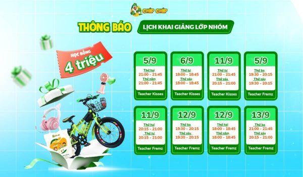 Tiếng Anh Online Cho Bé Mùa Tựu Trường: Lập Team Học Vui, Nhận Ngay Quà Khủng