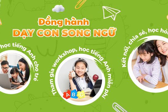 cộng đồng đồng hành dạy con song ngữ