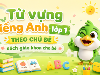 từ vựng tiếng Anh lớp 1 theo chủ đề sách giáo khoa