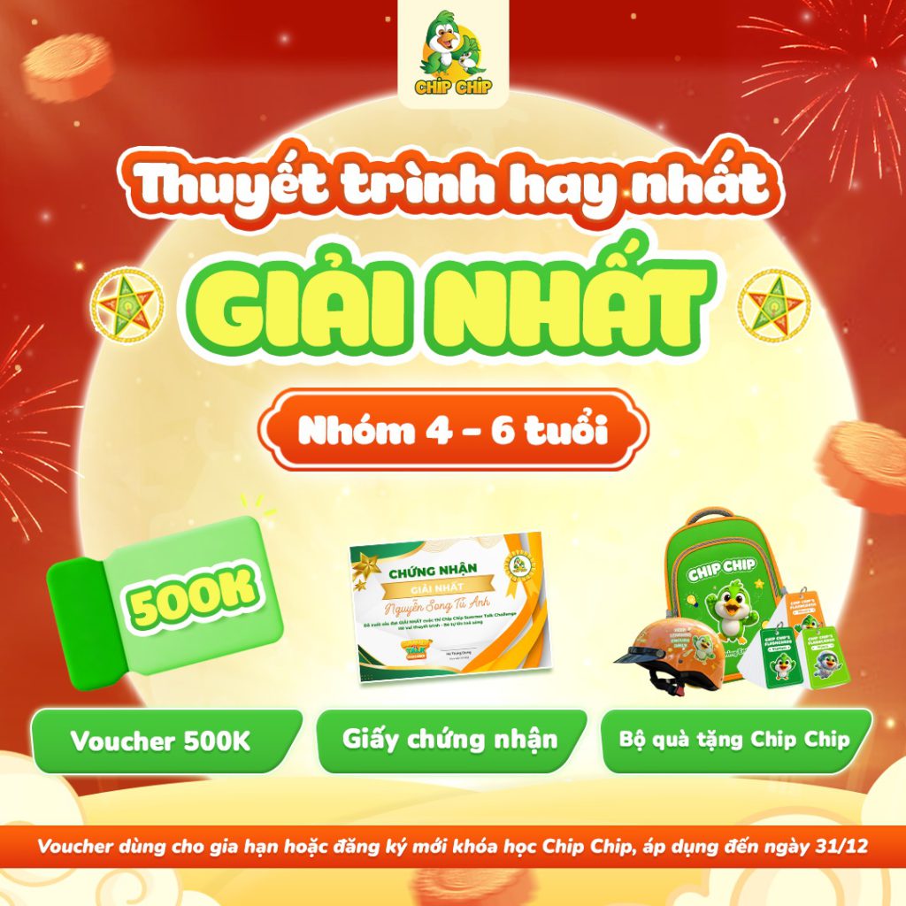 cuộc thi thuyết trình tiếng Anh cho bé