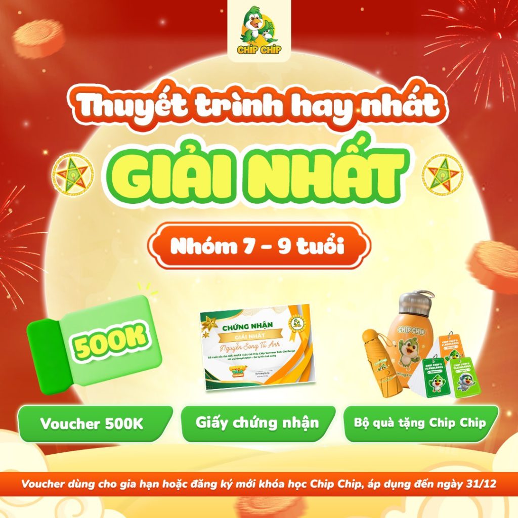 cuộc thi thuyết trình tiếng Anh cho bé