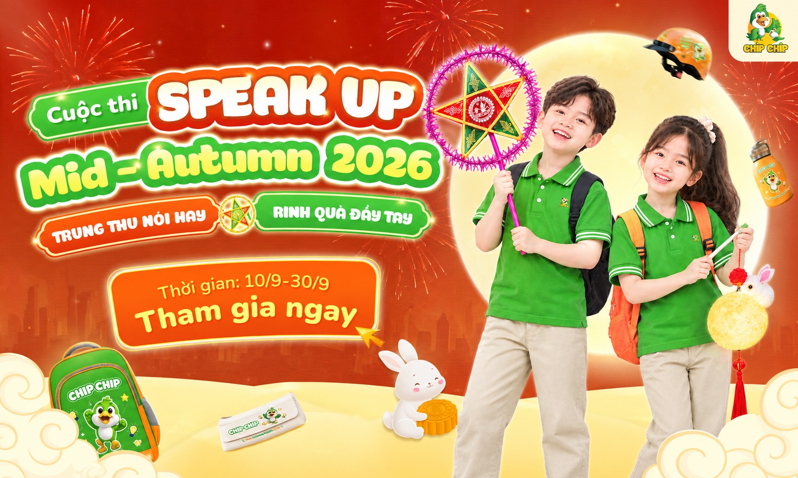 cuộc thi thuyết trình tiếng Anh trung thu cho bé